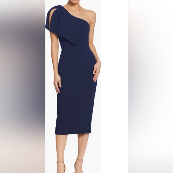 Dress the Population Dresses & Skirts - Dress the Population  Tiffany One-Shoulder Midi Dress Dress